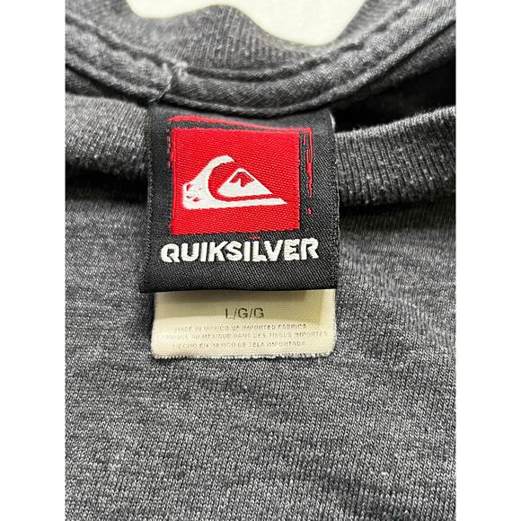 Vintage Y2K Quiksilver black T-shirt Monkey surf Print men size Large 2000’s - Picture 3 of 9